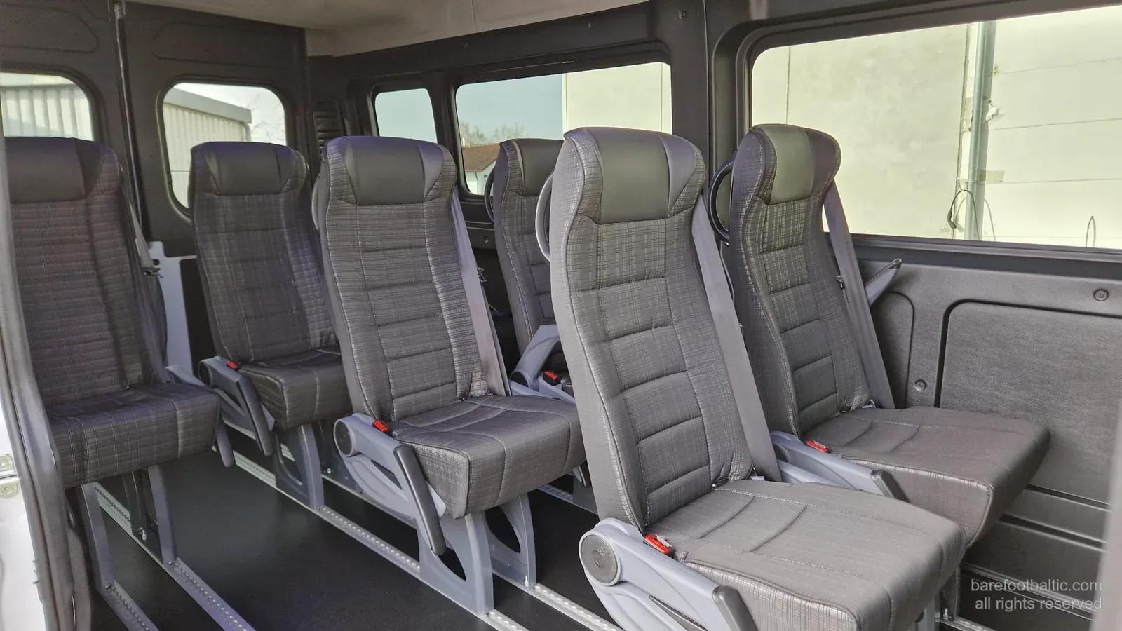Interior of our 2026 Fiat Ducato (Reg. OM3899), used for smaller private departures