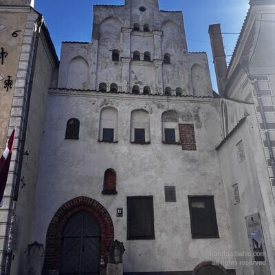 Le numéro 17, plus vieille maison d'habitation en pierre de Riga, vers 1490, Lettonie
