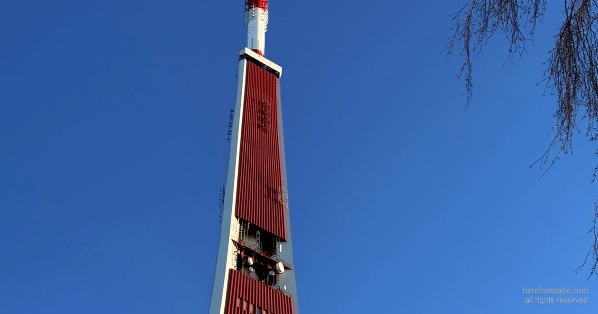 Rīgos 368,5 m televizijos bokštas — aukščiausias laisvai stovintis statinys Europos Sąjungoje.
